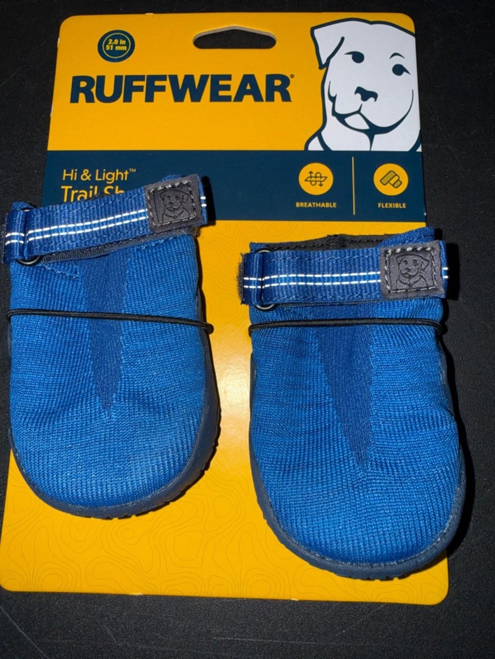 BRAND NEW Ruffwear 2.0” Blue Hi & Light Trail Shoe Boots PAIR
